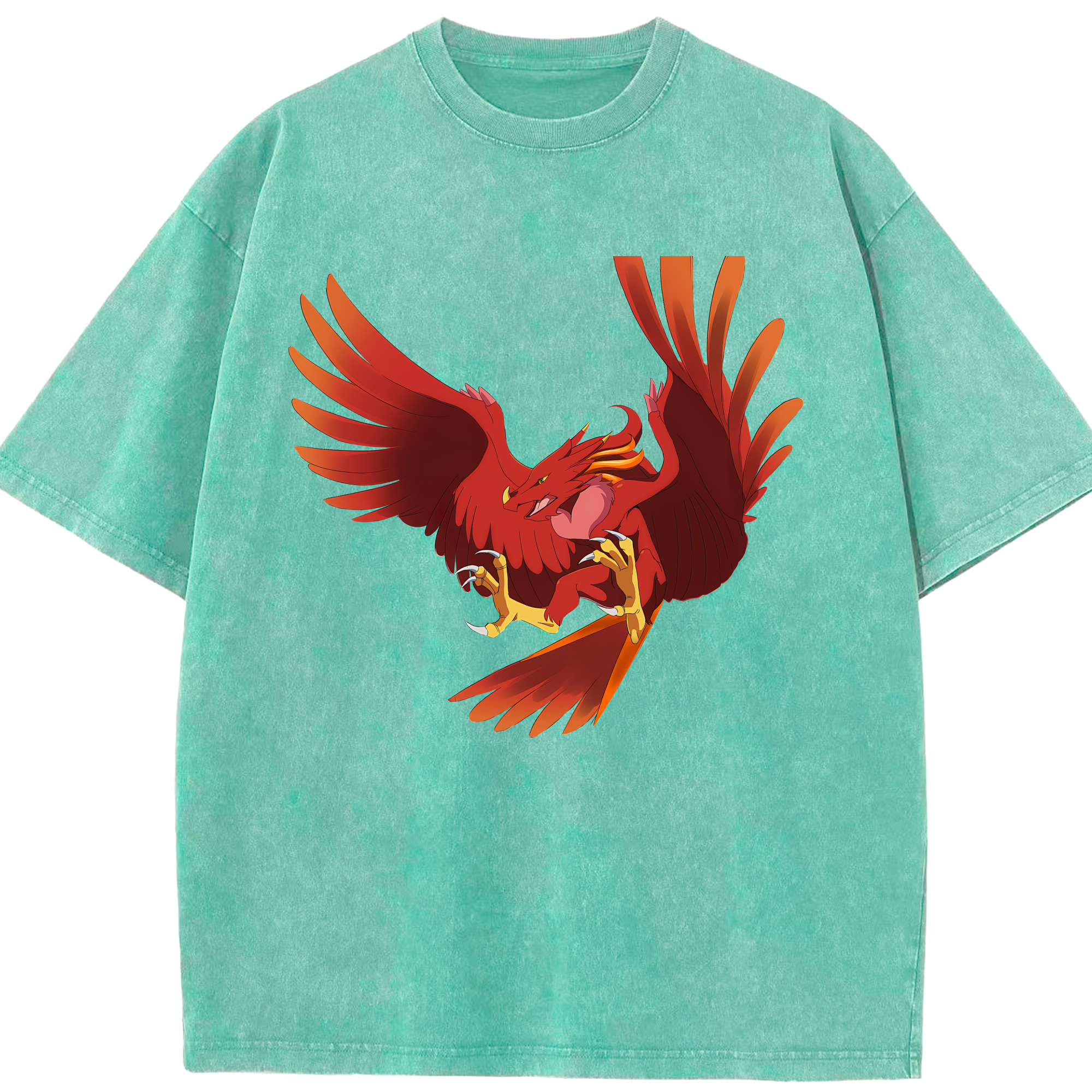 （画像用） Digimon デジタルモンスター/デジモン 綿100% ヴィンテージ風 半袖Tシャツ（フロントプリント）